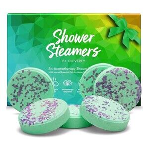 Cleverfy Shower Steamers Aromatherapy - Set of 6 Shower Bombs